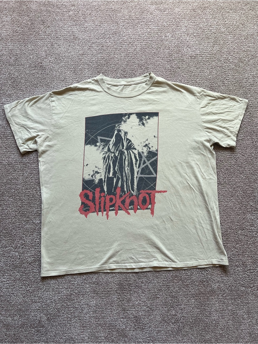 Slipknot Tan / Biege Band Tee